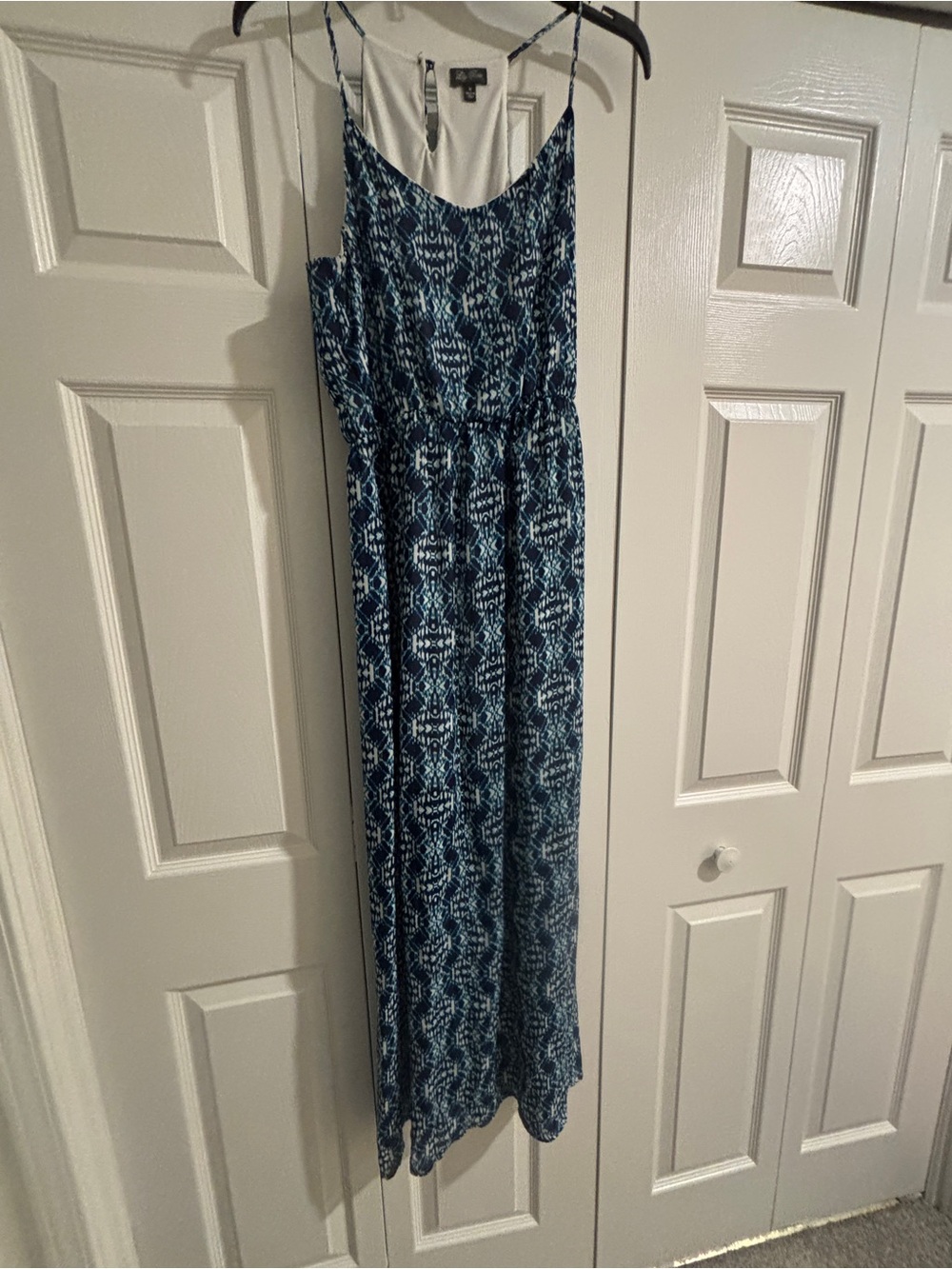 Lily Rose Blue Patterned Maxi Dress